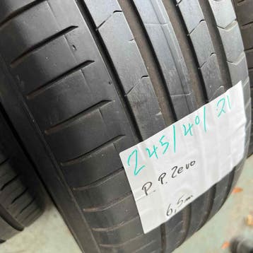 2 x Pirelli PZero 245-40-21 Zomerbanden 6,5mm, Band(en), Personenwagen, Zomerbanden, Gebruikt