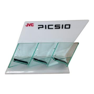 JVC Picsio Display Standaard – Vintage Winkeldisplay met 3 V, Verzenden, Zo goed als nieuw