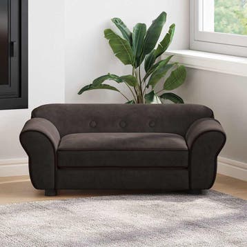 vidaXL Hondenbank 72x45x30 cm pluche bruin, Verzenden, Nieuw
