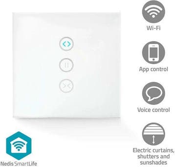 Nedis SmartLife Wandschakelaar - Gordijn / Sluiter / Zonnesc, Verzenden, Zo goed als nieuw