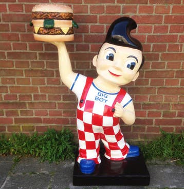 Big Boy Beeld 1.15 Meter – Handbeschilderde Poly Statue, Ophalen, Gebruikt