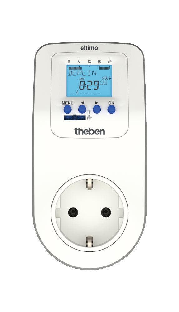 Theben Eltimo Digitale Timer Stopcontact Met Astro Wekelijks, Doe-het-zelf en Verbouw, Elektra en Kabels, Overige typen, Nieuw
