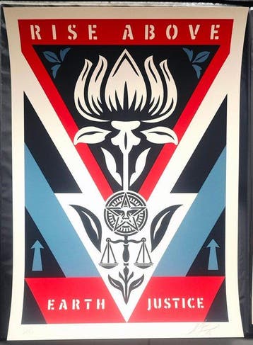 Shepard Fairey (OBEY) (1970) - Rise Above Earth Justice