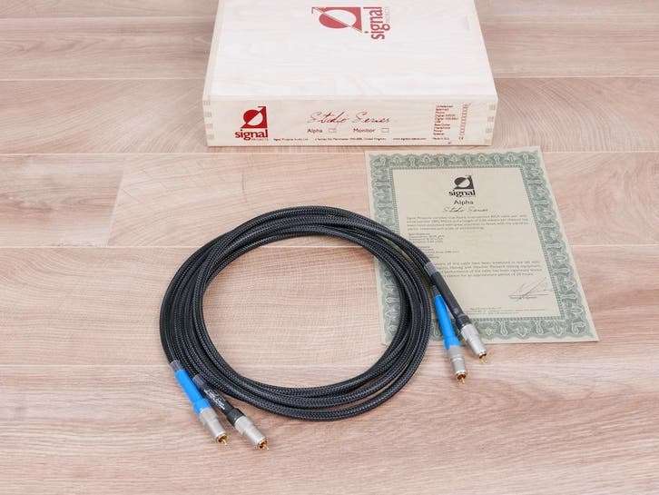 Signal Projects Alpha audio interconnects RCA 2,0 metre, Audio, Tv en Foto, Audiokabels en Televisiekabels, Overige kabels, Gebruikt