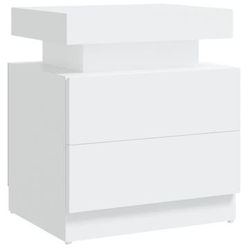 Bijzettafeltje wit 45cm | retourdeal 62% korting, Gebruikt, Ophalen of Verzenden, 45 tot 65 cm, Minder dan 55 cm