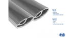 FOX BMW E60/E61 535d einddemper - 2x88x74 type 33, Auto-onderdelen, Uitlaatsystemen, Verzenden, Nieuw