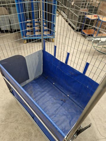 Rolcontainer 3-heks 118x80xh160 met stortluik, Ophalen of Verzenden, Overige typen, Emtrade NL