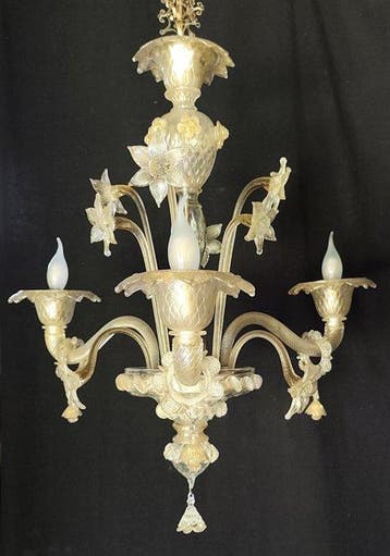 Kroonluchter - Vetro di Murano con ricche inclusioni in oro