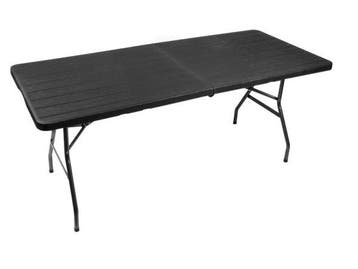 Veiling - Gardlov Opvouwbare tuintafel zwart 180cm, Nieuw