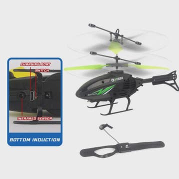 Handgestuurde RC Helikopter met Verlichting - Impactbestendi, Verzenden, Nieuw