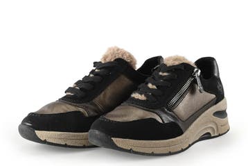 Rieker Sneakers in maat 37 Zwart, Verzenden, Zwart, Rieker, Sneakers of Gympen