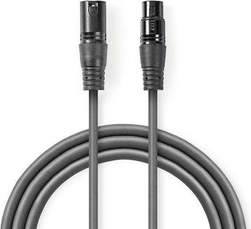 DMX-Adapterkabel - XLR 3-Pins Male - XLR 3-Pins Female - 15, Verzenden, Zo goed als nieuw
