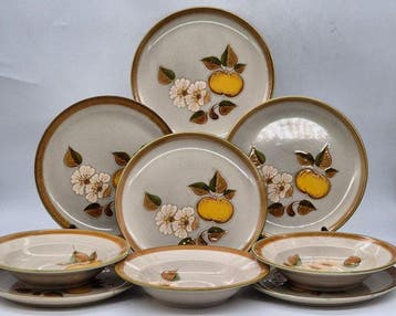 Eetservies (9) - SMF Schramberg – Geschirr-Set – Teller und