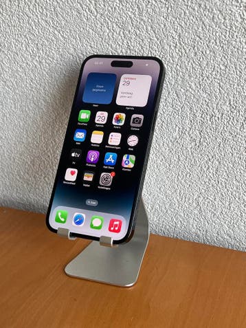 Apple iPhone 14 Pro Max 128GB / Garantie / Zeer nette staat, 128 GB, Zwart, Refurbished, Ophalen of Verzenden