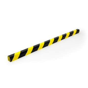 Stootrand foam, model 18 – 1 meter – geel & zwart  -  Geel &, Verzenden