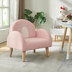 Kinderfauteuil Sorreindi 50x50x45 cm roze [en.casa], Verzenden, Nieuw