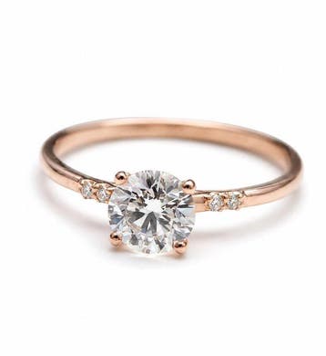 Verlovingsring - 14 karaat Roségoud - 0.72ct. tw. Diamant