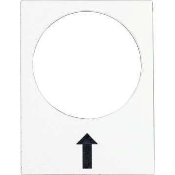 Harmony XB4 Rechts Pijl Labelhouder 30x40mm Wit - ZB2BY4907, Verzenden, Nieuw, Overige typen