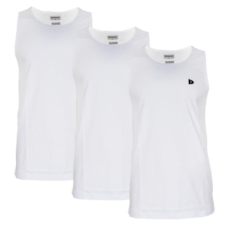 Donnay Donnay Heren - 3-Pack - Singlet James - Wit, Kleding | Heren, T-shirts, Nieuw, Verzenden