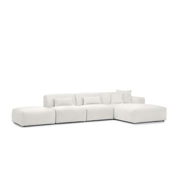 Loungebank Veenendaal - loungebanken - Wit, Nieuw, Stof