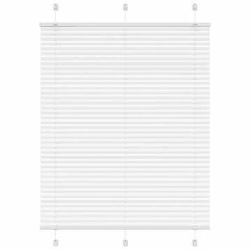 vidaXL Plissé rolgordijn 105x100cm stofbreedte 104,4cm, Huis en Inrichting, Verzenden, Nieuw, Wit
