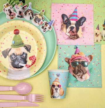 Party pakket Dogs multicoloured 29-delig, Dieren en Toebehoren, Verzenden, Nieuw