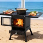 Opvouwbare Camping Houtkachel met Handschoenen Outdoor, Verzenden, Nieuw