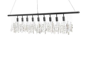 Hanglamp DIAMONDS 120cm 9 vlammen zilver - 124, Ophalen of Verzenden, Nieuw