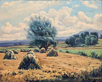 Ricardo Tárrega Viladoms (1904-1999) - Fields under a summer