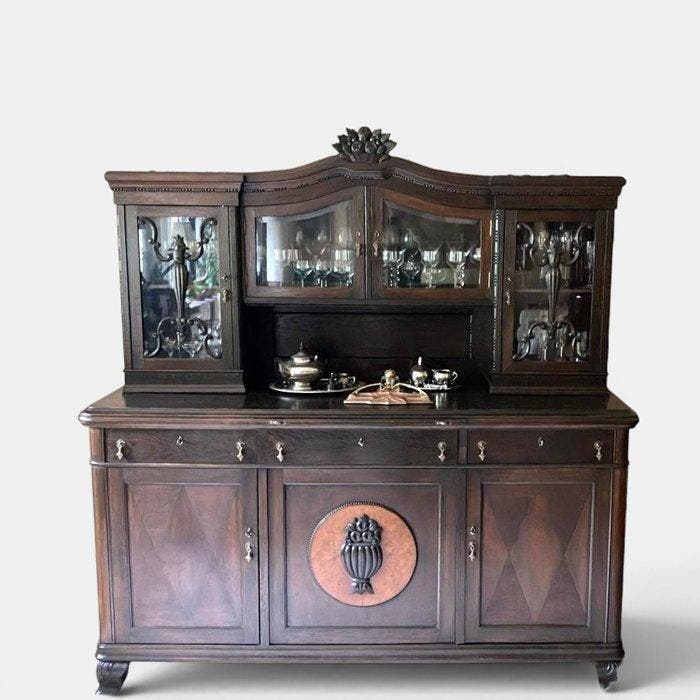 Buffetkast - Hout - Art Deco, Antiek en Kunst, Kunst | Designobjecten