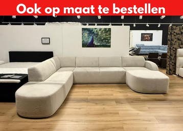 Luxe U-vorm Bank “Bonn” – 385 × 255 × 165 cm, Huis en Inrichting, 250 tot 300 cm, Overige maten, Hoekbank, Nieuw