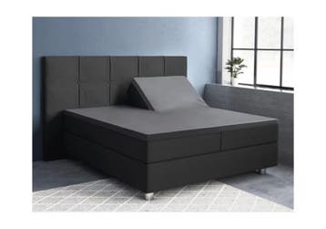 PRIMAVIERA DELUXE Splittopper Satijn Hoeslaken Antraciet - 1, Huis en Inrichting, Slaapkamer | Beddengoed, Nieuw