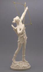 Beeld, Statua della dea greco-romana Artemide-Diana con arco