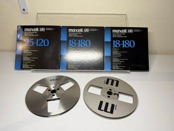Akai, Maxell - UD 18-180 / UD 25-120 Reel-to-reel audio -, Audio, Tv en Foto, Nieuw