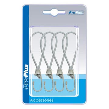 ProPlus Elastische tentspanners met haak - 20 cm - wit -..., Caravans en Kamperen, Ophalen of Verzenden, Nieuw