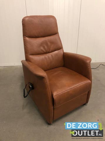 Sta op stoel bruin leer merk Ciar (Gebruikte sta-op stoelen), Ophalen of Verzenden, Gebruikt