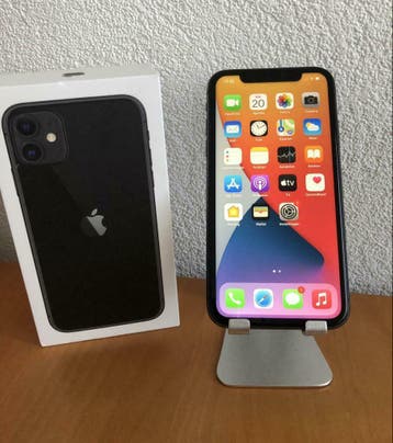 Apple iPhone 11 128GB Zwart / Garantie / Zeer nette staat, 128 GB, Zwart, Refurbished, Zonder simlock