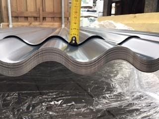 ACTIE Golfplaten metaal met Antraciet coating vanaf € 30,06, Nieuw, Overige materialen, Minder dan 20 mm