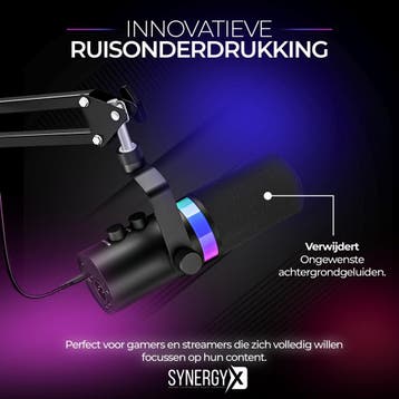 Microfoon - Gaming Microfoon - Met standaard - Zwart - Syner, Verzenden, Zo goed als nieuw