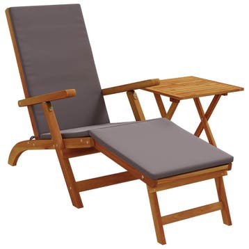 vidaXL Ligstoelkentingen en opvouwbare zonnebader 2 pcs, Verzenden, Nieuw