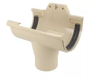 NICOLL Techtan LG25 PVC-Ti centraaluitloop d80 met rubber, Ophalen of Verzenden, Nieuw
