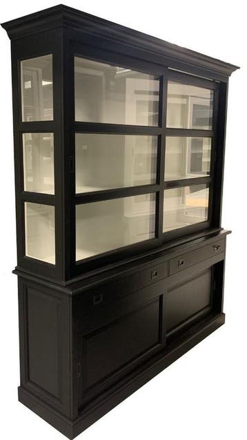 Buffetkast zwart Bussum 200cm, Huis en Inrichting, Ophalen of Verzenden, Nieuw
