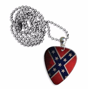 Plectrum ketting of sleutelhanger van Confederate rebel vlag, Verzamelen, Ophalen of Verzenden, Nieuw