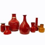 Vaas - Aardewerk - Zeven vintage vazen