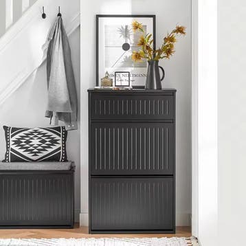 Schoenenkast met 2 Kleppen – Smal Schoenenrek met Lade, Huis en Inrichting, Kasten | Schoenenkasten, Verzenden, Nieuw