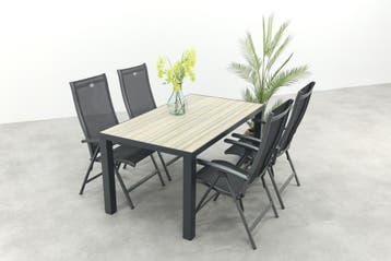 Hartman Salvatore/Nola verstelbare tuinset 160x90 cm., Verzenden, Nieuw, Overige materialen, Tuinset