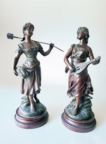 Sylvain Kinsburger (1855-1935) - sculptuur, La Fourmi et la