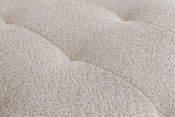 Moderne grote bank ROYAL 295 cm champagne beige Bouclé lente, Huis en Inrichting, Ophalen of Verzenden, Nieuw
