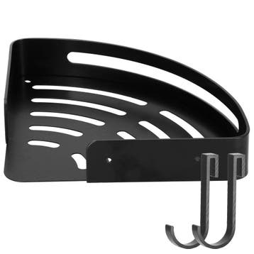 Doucherekje | Doucheplank | Aluminium | 30.5 cm | Zwart, Ophalen of Verzenden, Nieuw