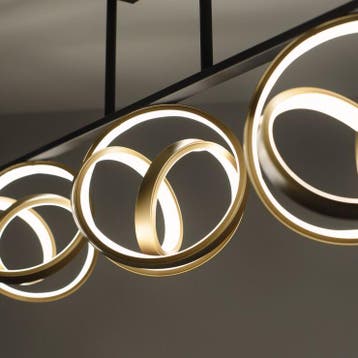 Qazqa plafondlamp Josip, 3-staps dimbaar, 3-lichts, Ophalen of Verzenden, Nieuw in verpakking, Verlichting